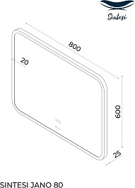 Sintesi Зеркало Jano 80x60 – фотография-11